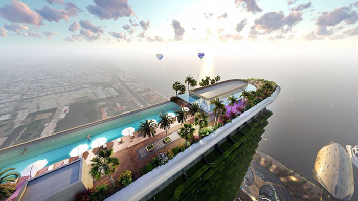 Sky bar và bể bơi rooftop Sunshine Marina Bay Nha Trang